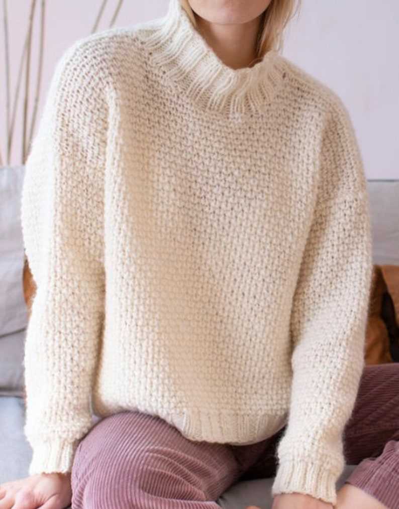 Chunky knit jumper pattern