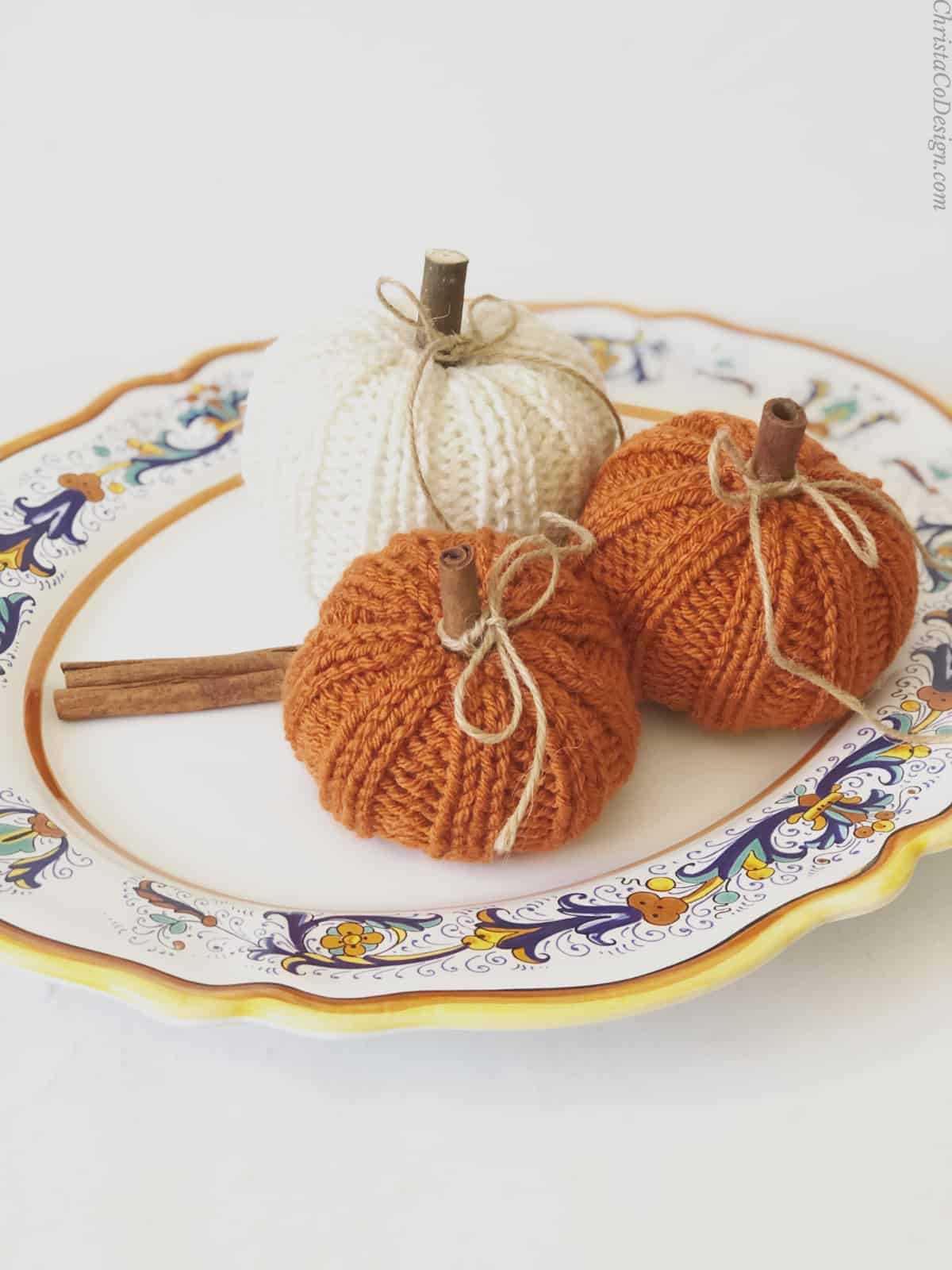 Chunky knit pumpkin pattern free