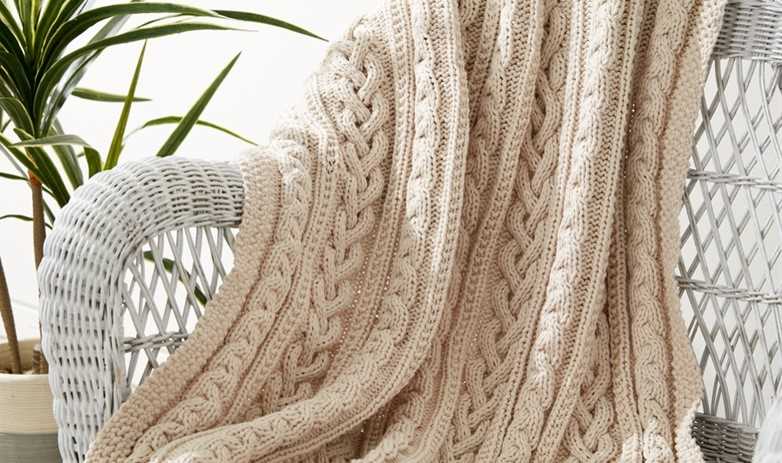 Chunky knit throw free pattern