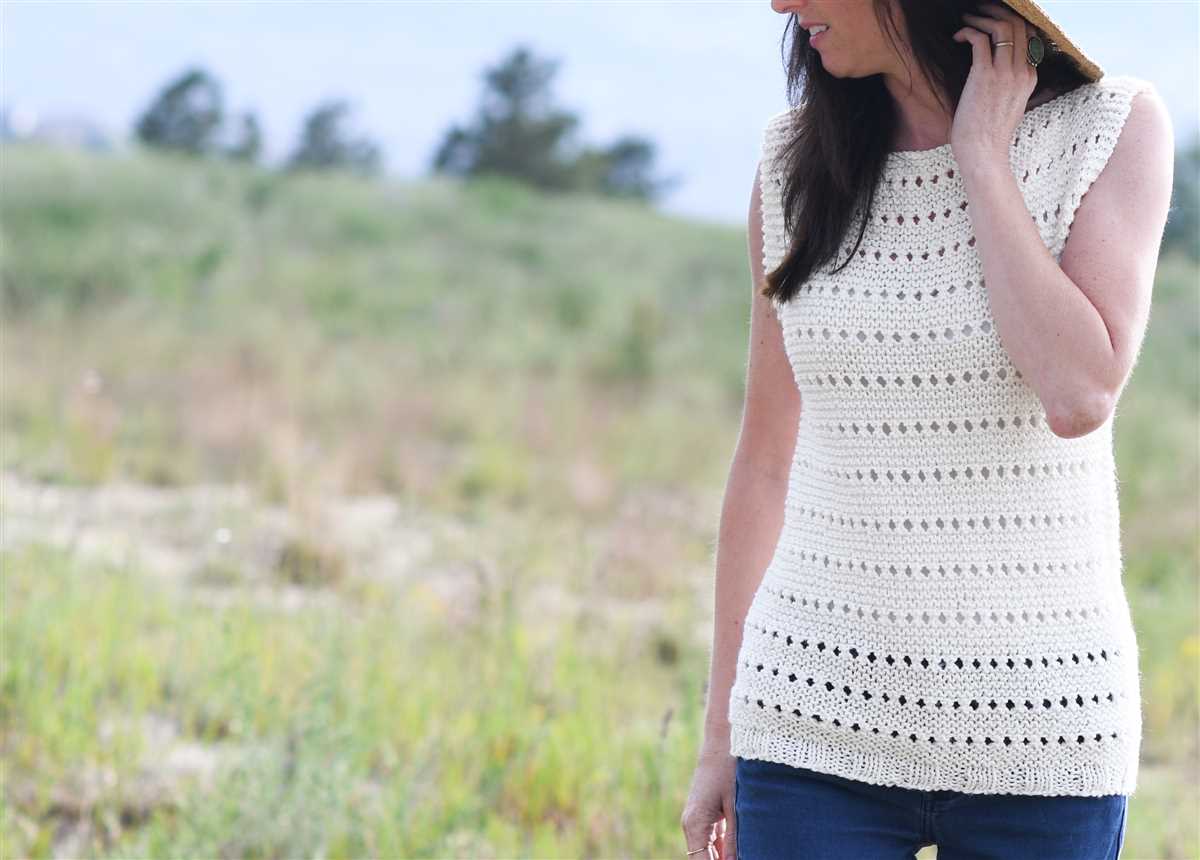 Chunky tank top knitting pattern