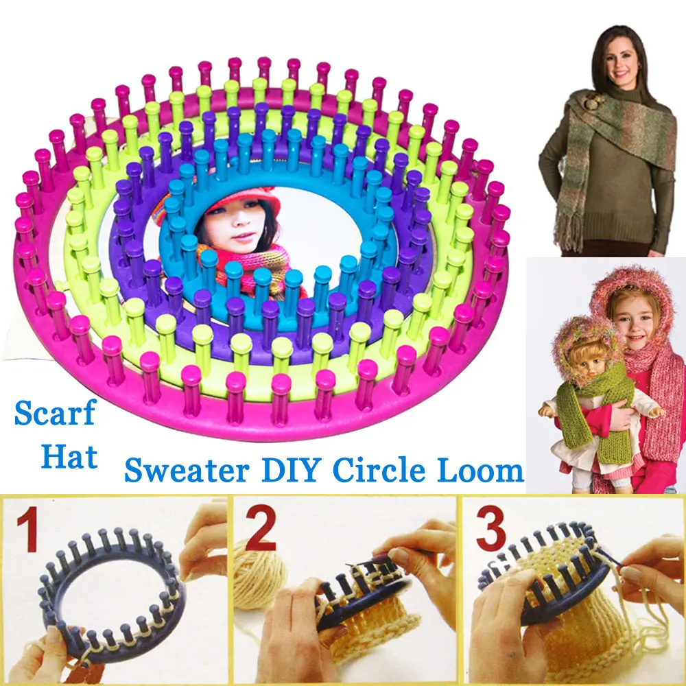 Circle loom knit scarf pattern