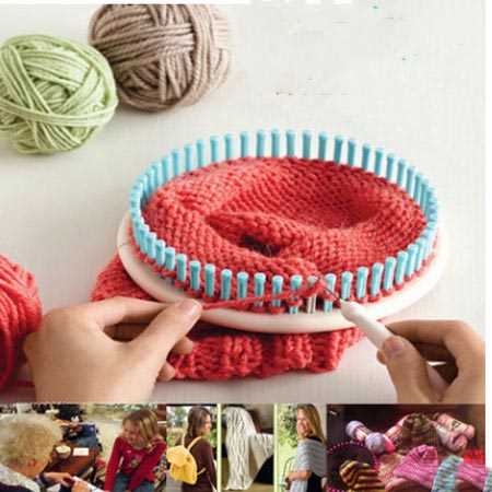 Circle loom knit scarf pattern