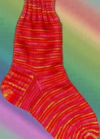 Free beginner sock knitting pattern