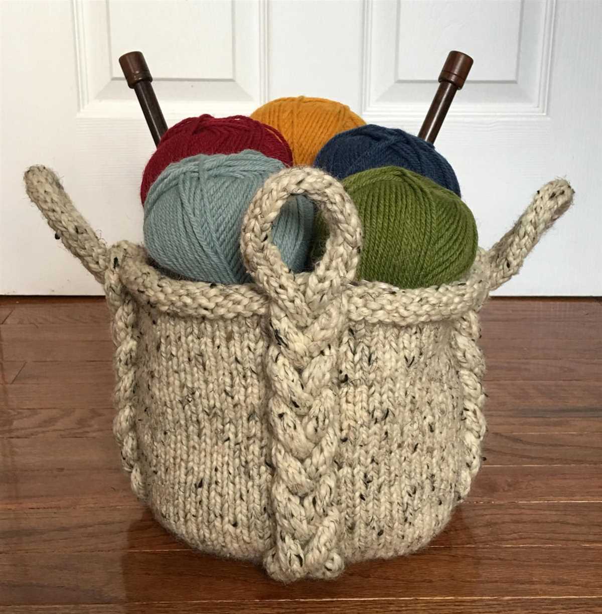 Basket pattern knitting