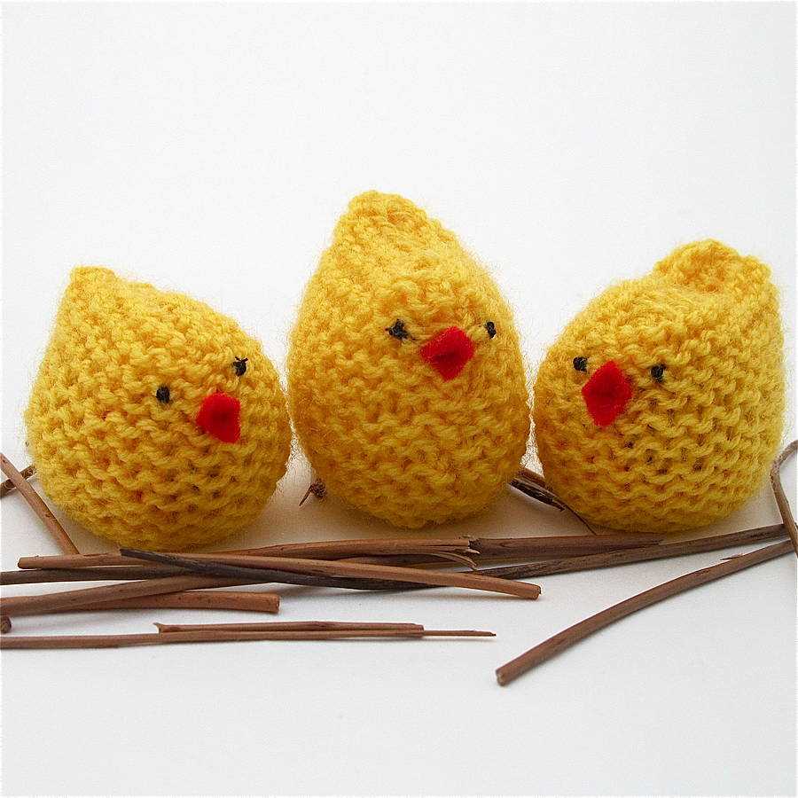 Knitted creme egg covers pattern