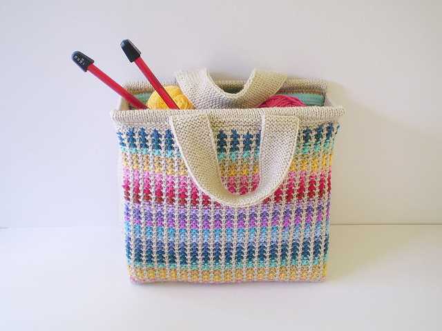 Knitted tote bag pattern free