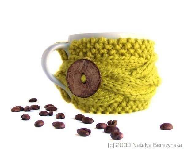 Coffee sleeve knitting pattern