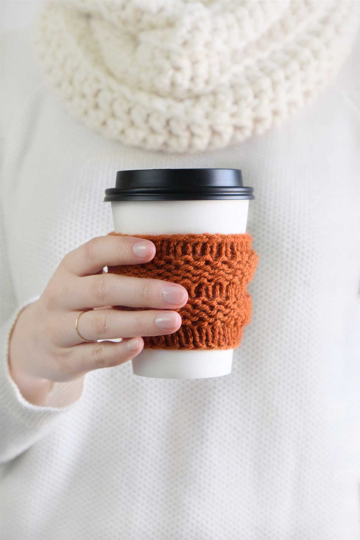 Coffee sleeve knitting pattern
