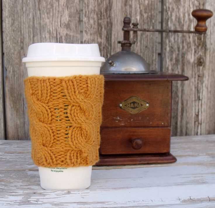 Knit Your Own Coffee Sleeve - A Pattern for Cozy and Sustainable Caffeine Enjoyment Coffee sleeve knitting pattern