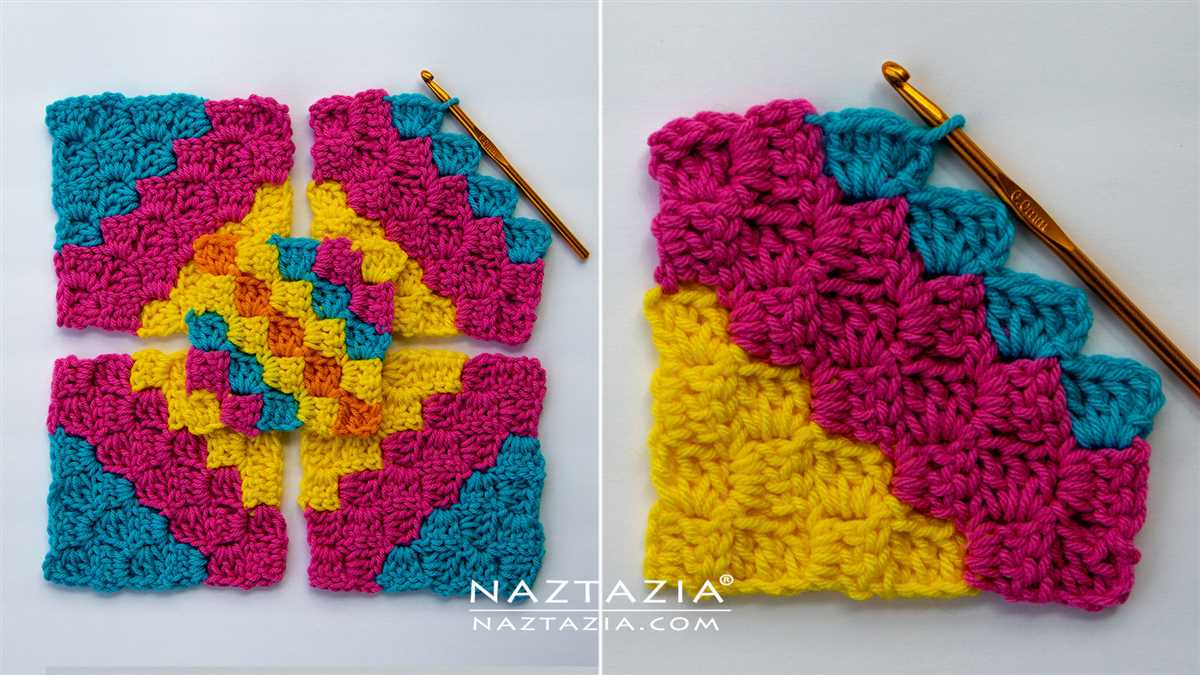 Corner to corner knitted blanket free pattern