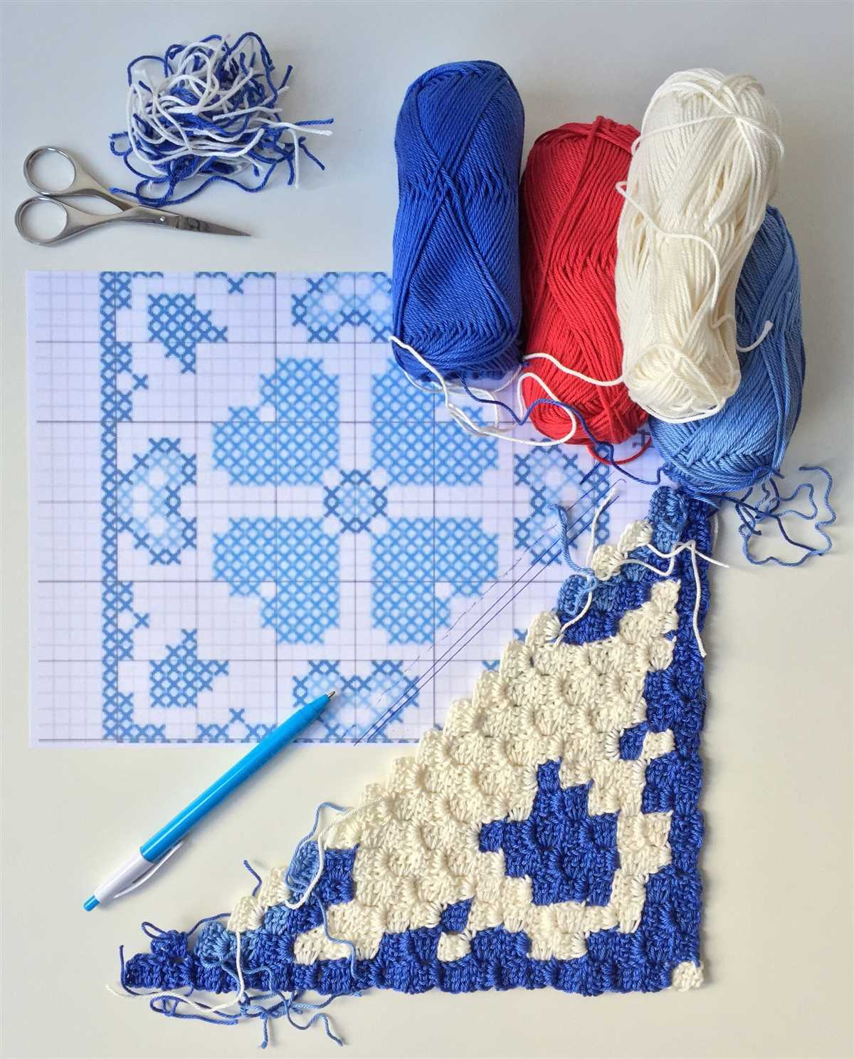 Corner to corner knitting pattern