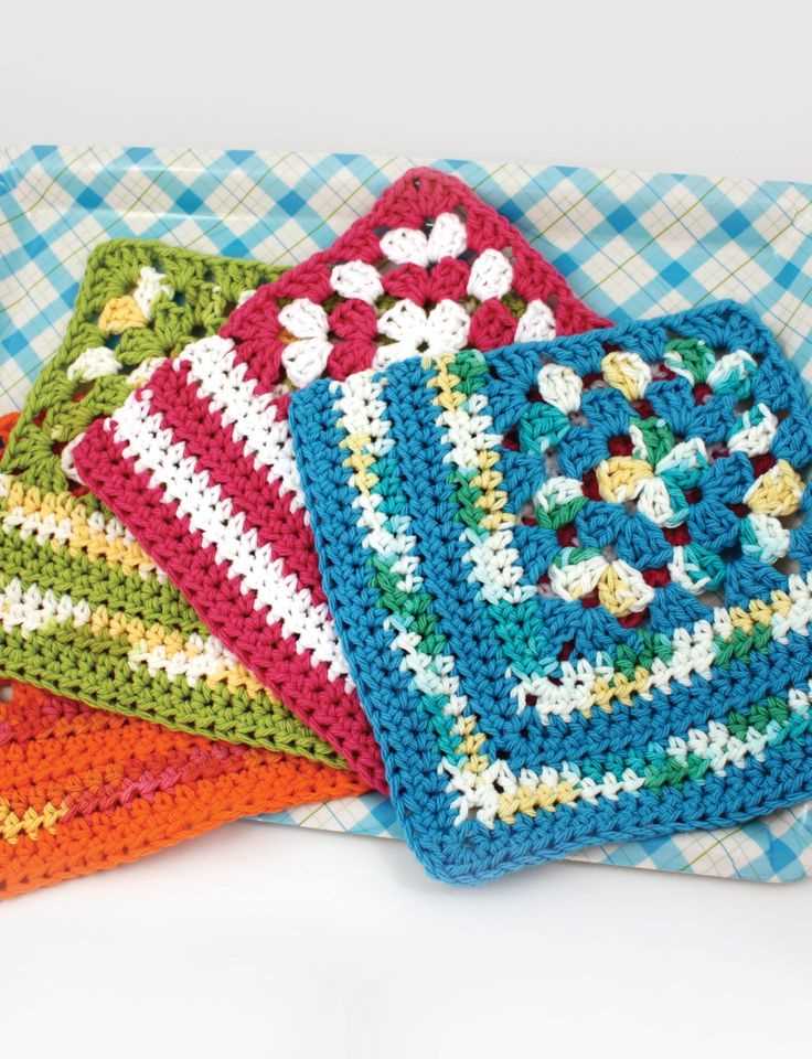Corner to corner knit dishcloth pattern