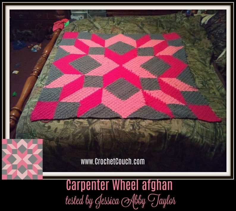 Corner to corner knitted blanket free pattern