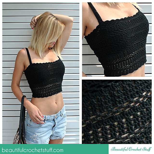 Easy crop top knitting pattern free