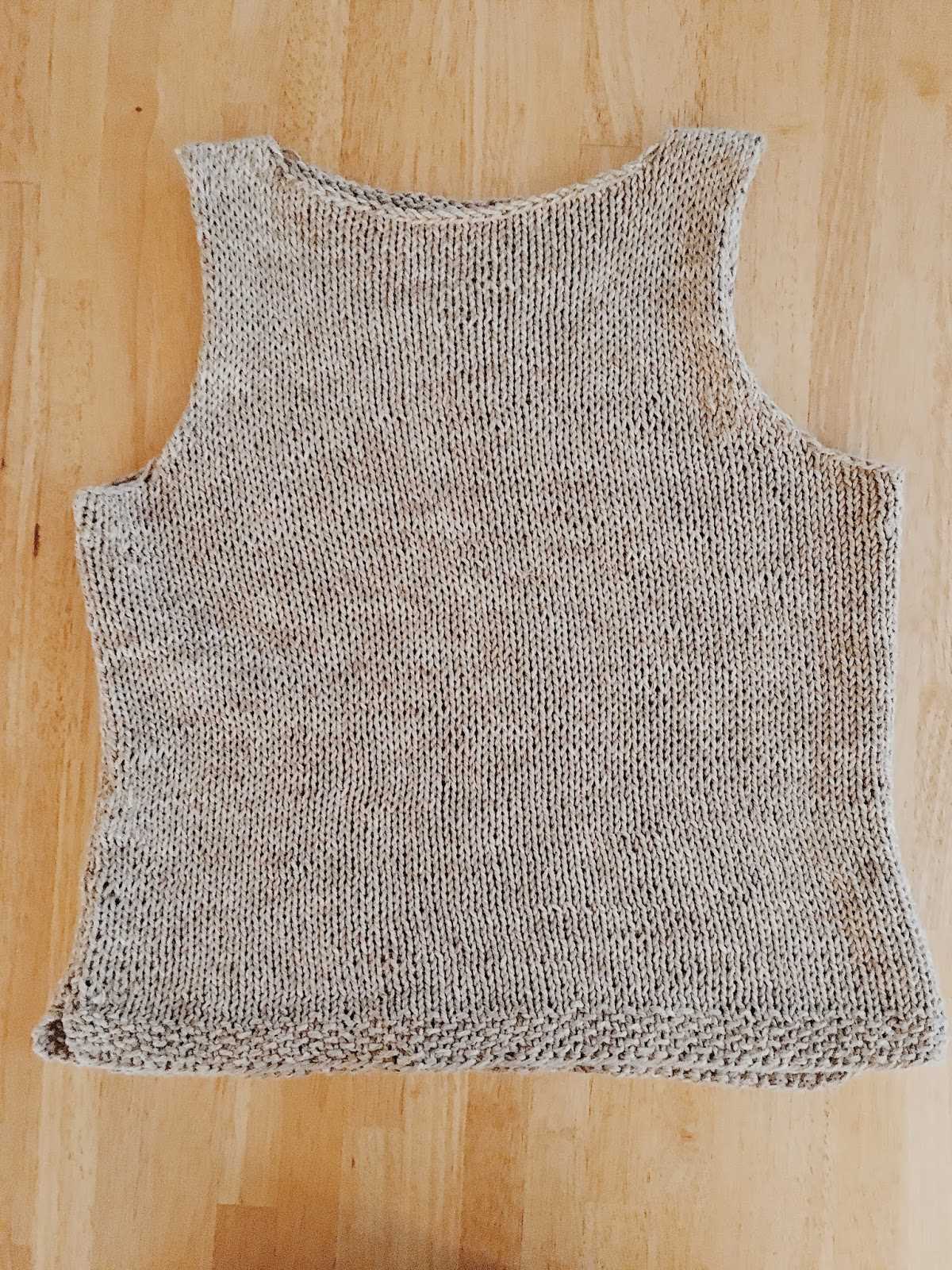 Cotton knit tank top pattern
