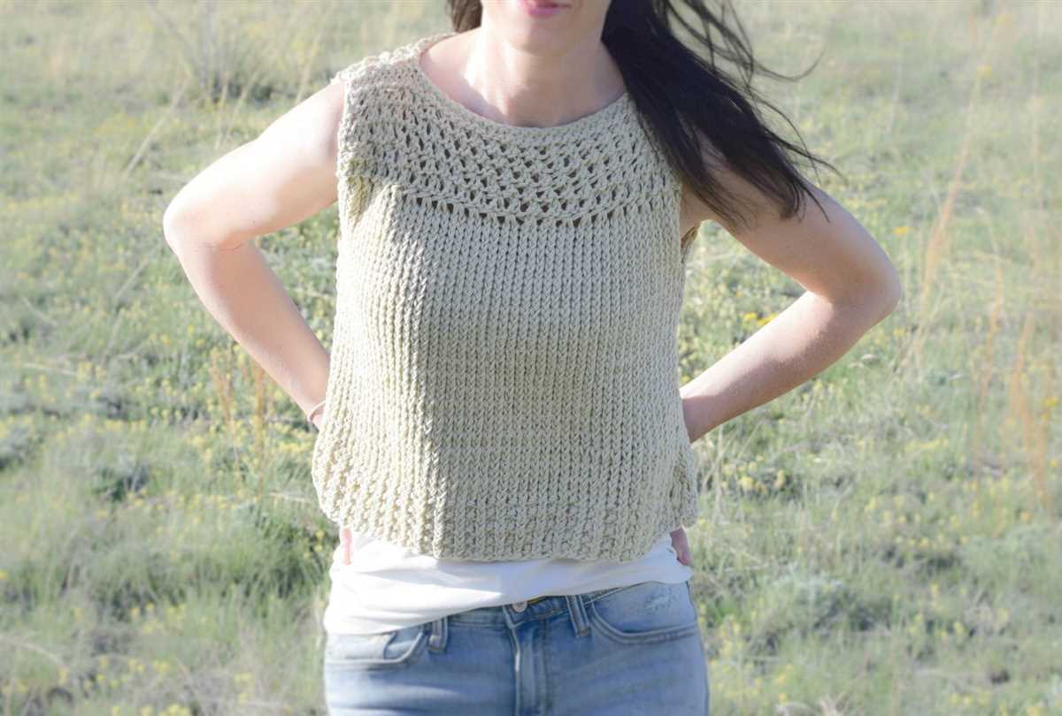 Cotton knit top pattern