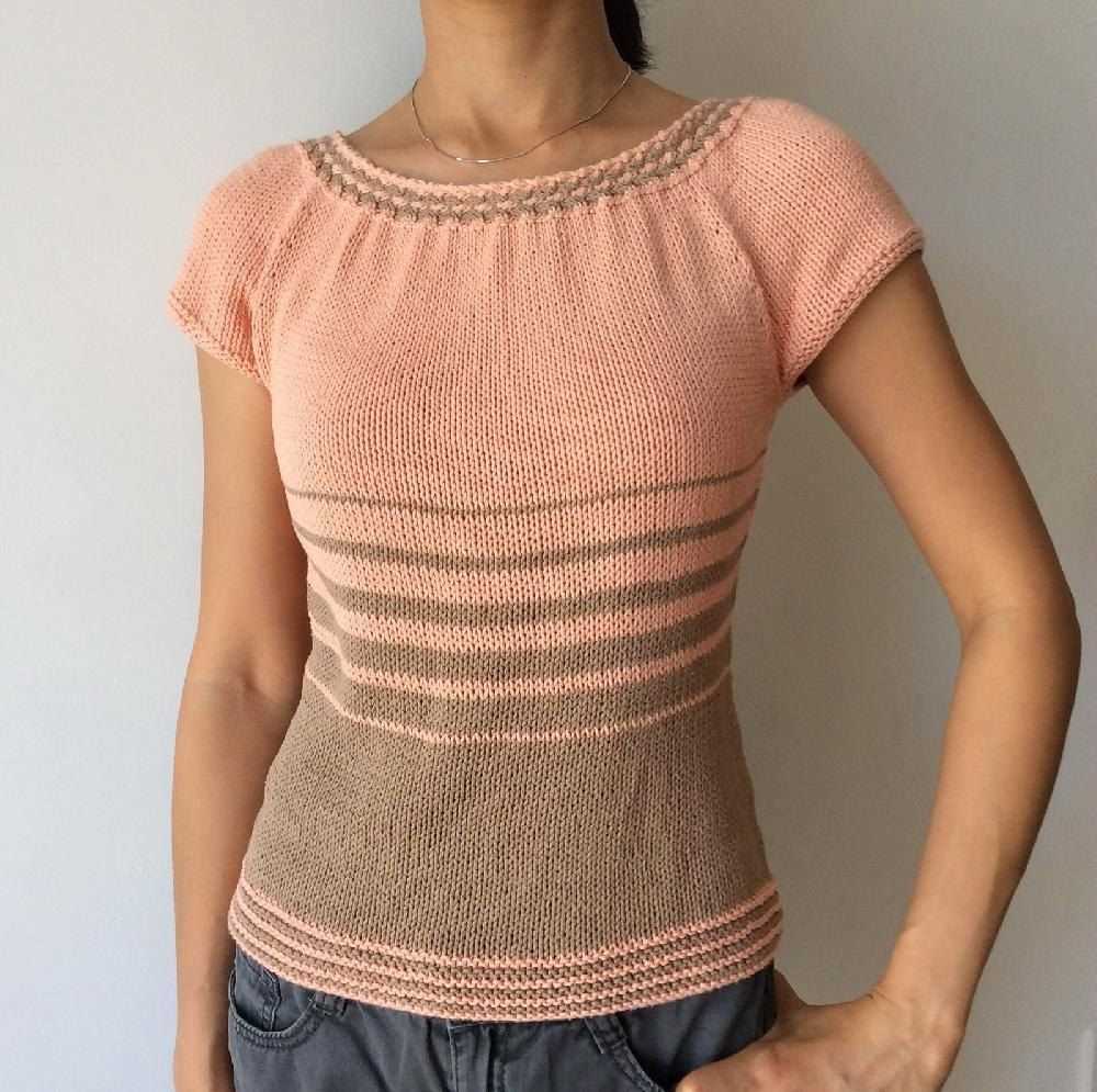 Cotton knit top pattern