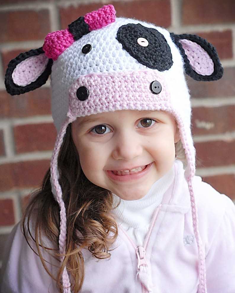 Cow hat knitting pattern
