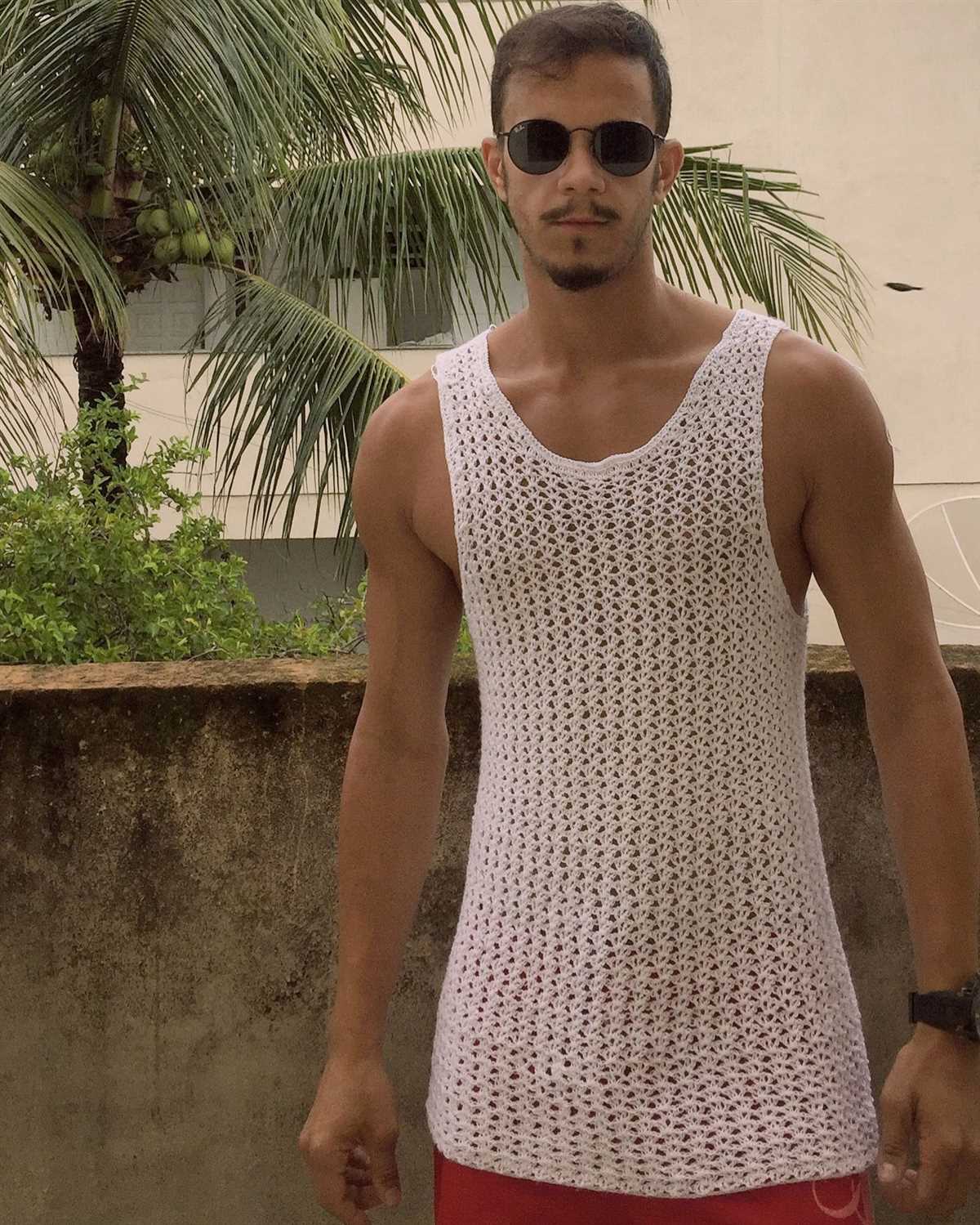 Mens knitted tank top pattern
