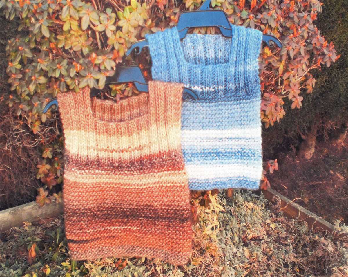 Chunky wool vest knitting pattern