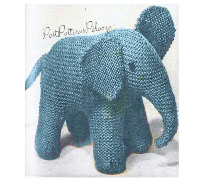Knitting pattern for elephant toy