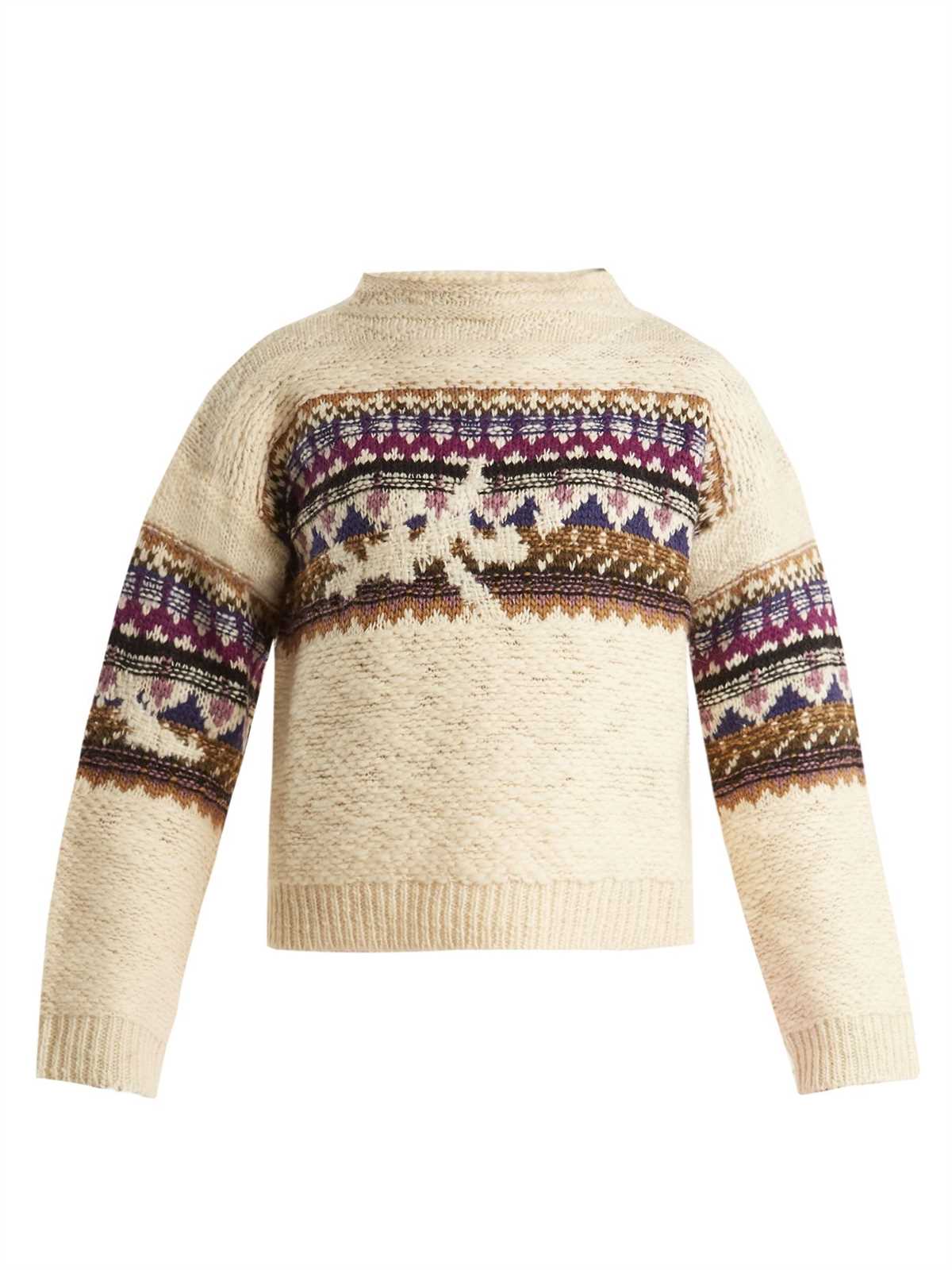 Crew neck sweater knitting pattern