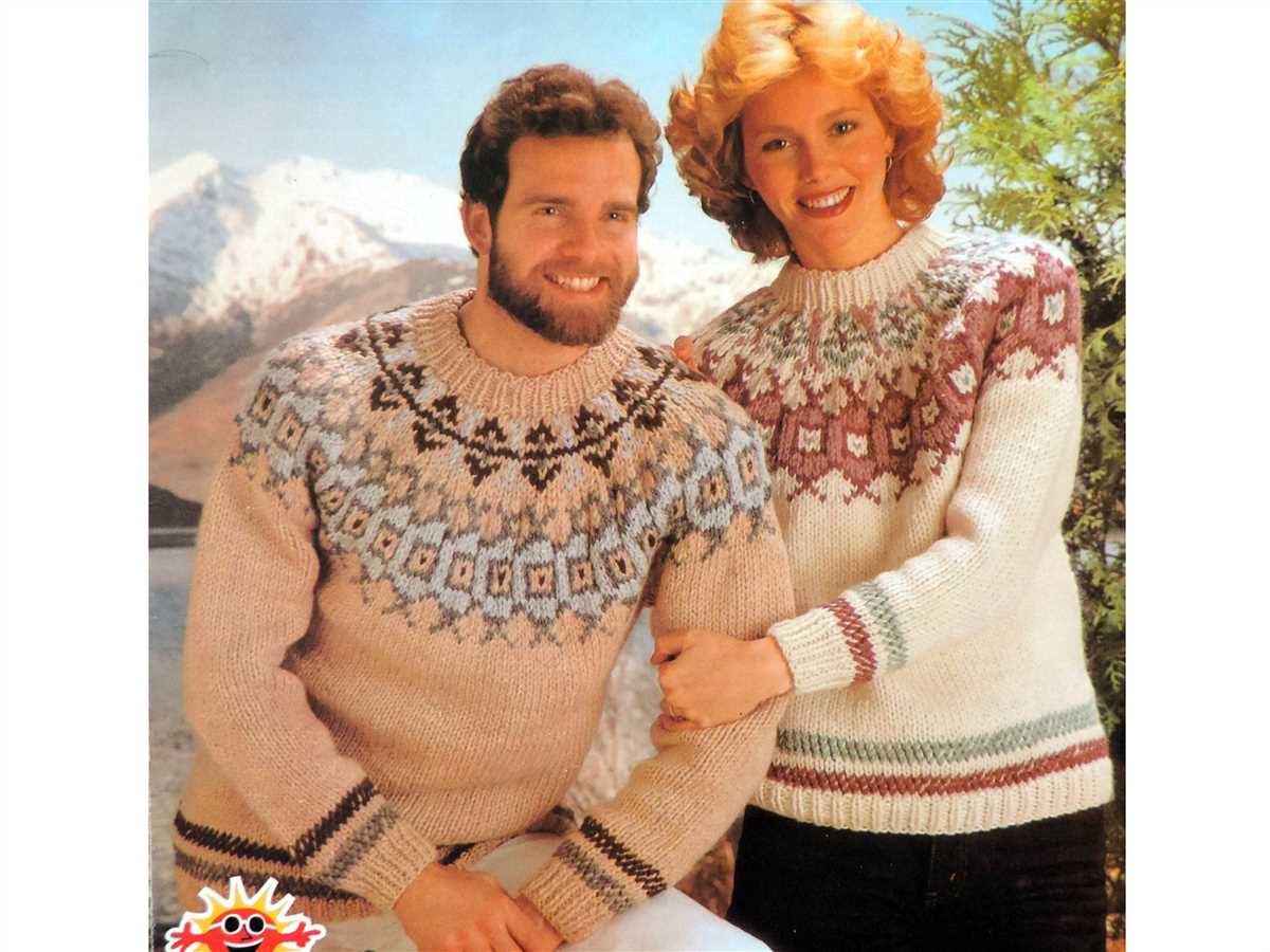 Crew neck sweater knitting pattern