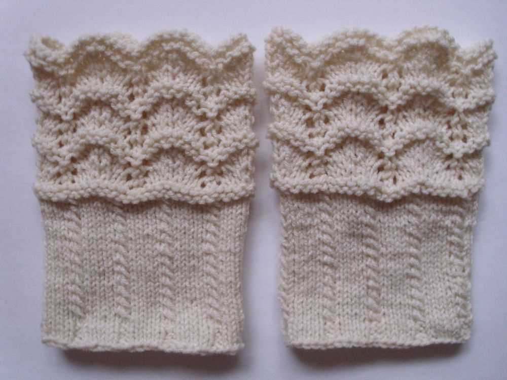 Knitted boot toppers pattern free