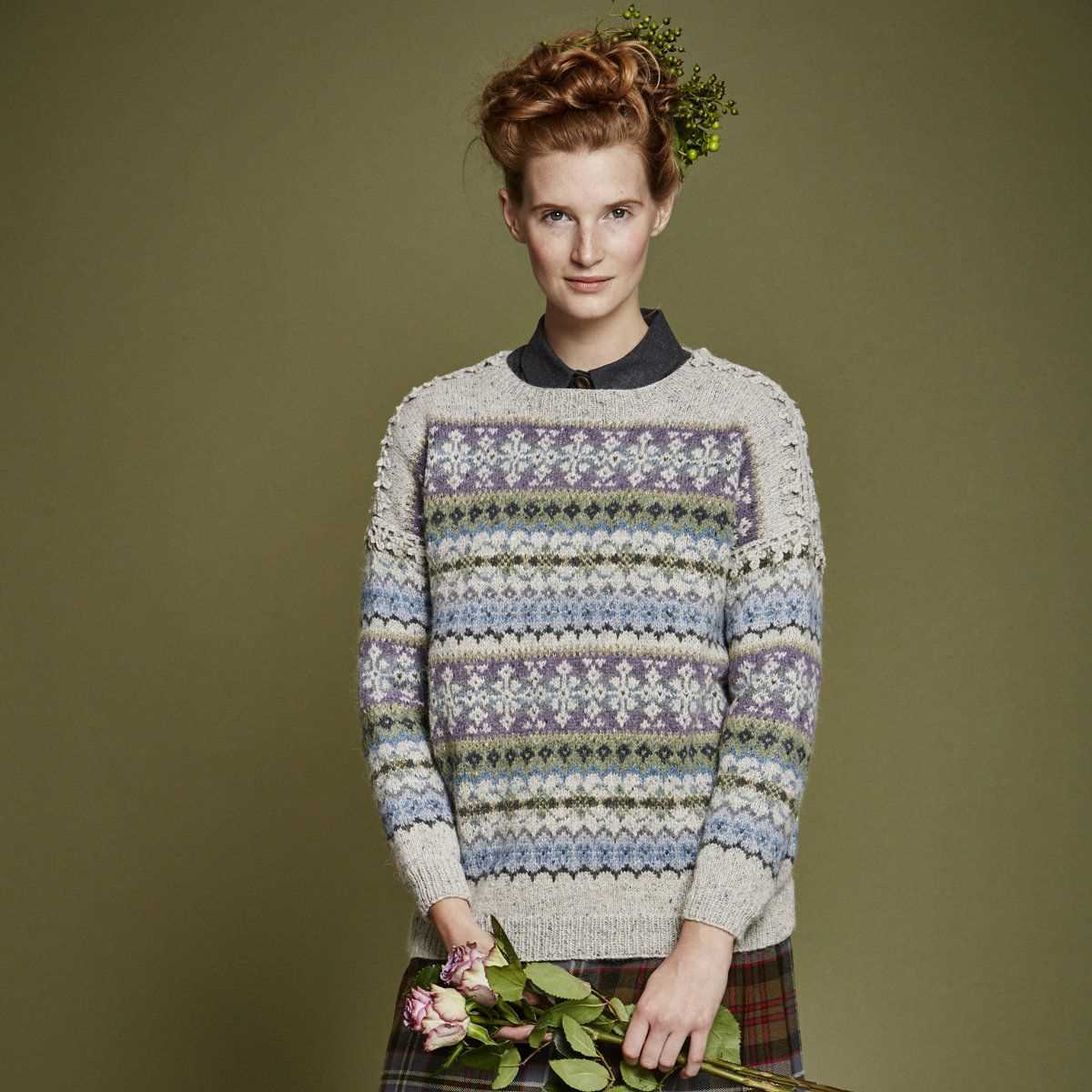 Crochet knit sweater pattern