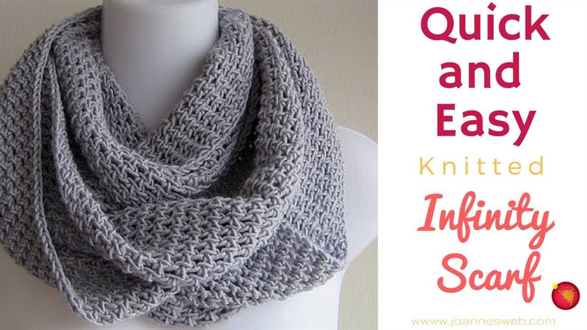 Free knitted lace infinity scarf patterns