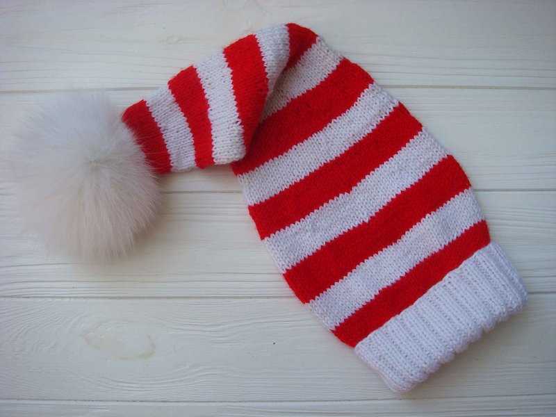 Chunky knit santa hat pattern