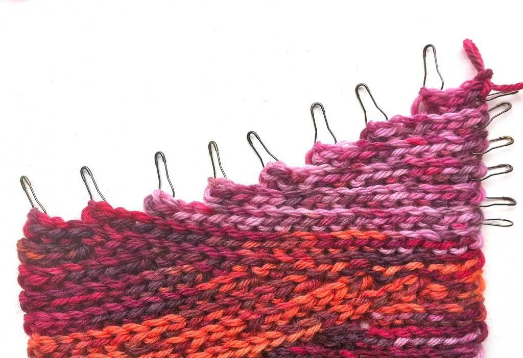Slip stitch scarf knitting pattern