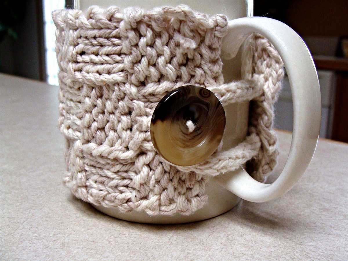 Cup cozies knitted patterns