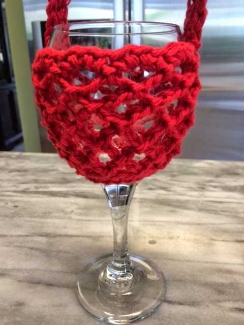 Wine cozy knitting pattern