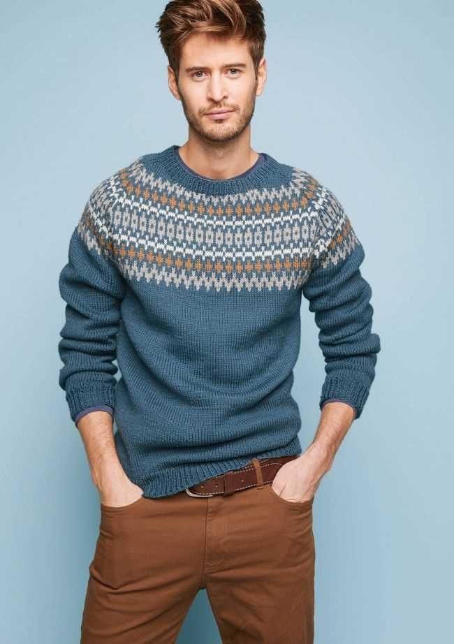 Mens knit sweater pattern