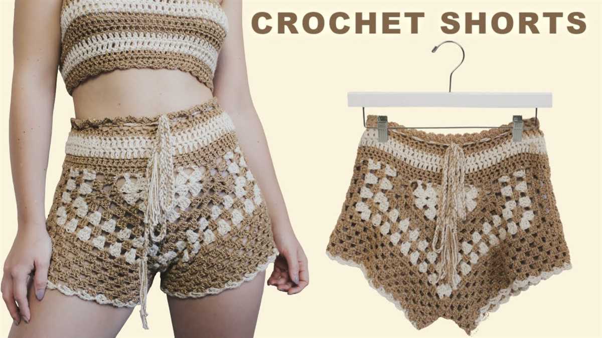 High waisted knit shorts pattern