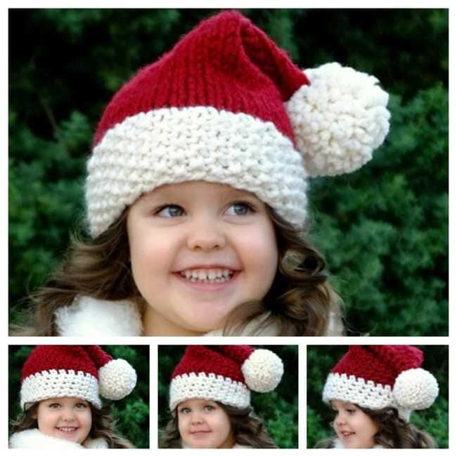 Free santa hat knitting pattern