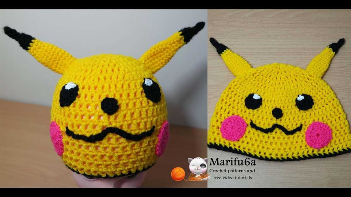 Knitting pattern for pokemon hat