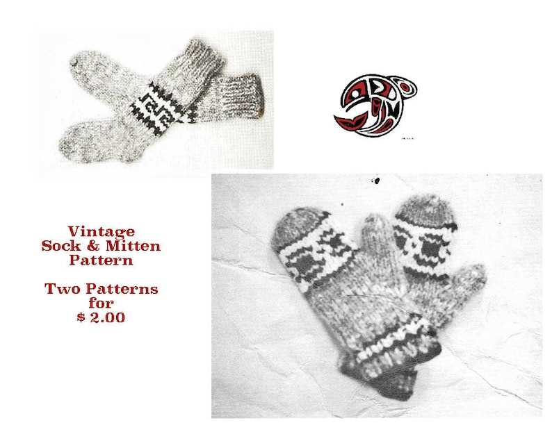 Free vintage knitting patterns mittens