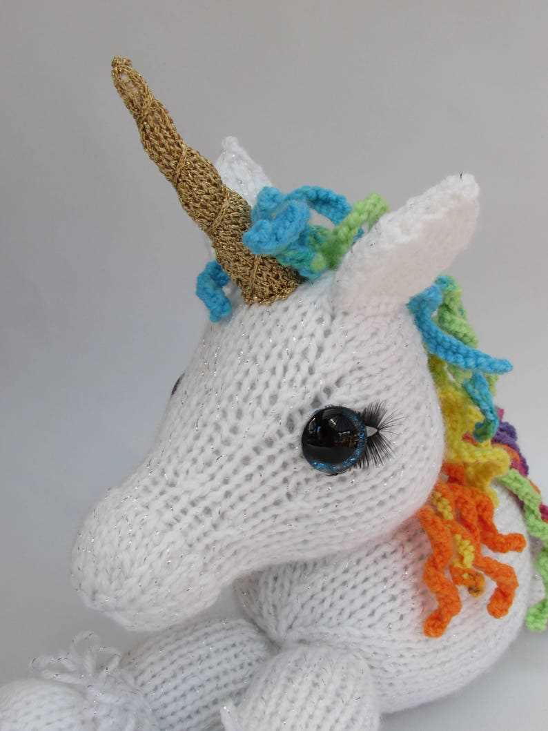 Free unicorn toy knitting pattern