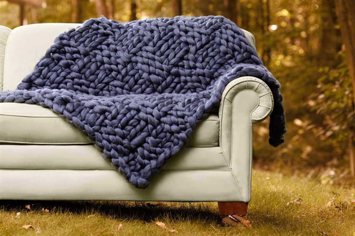 Pattern for chunky knit blanket