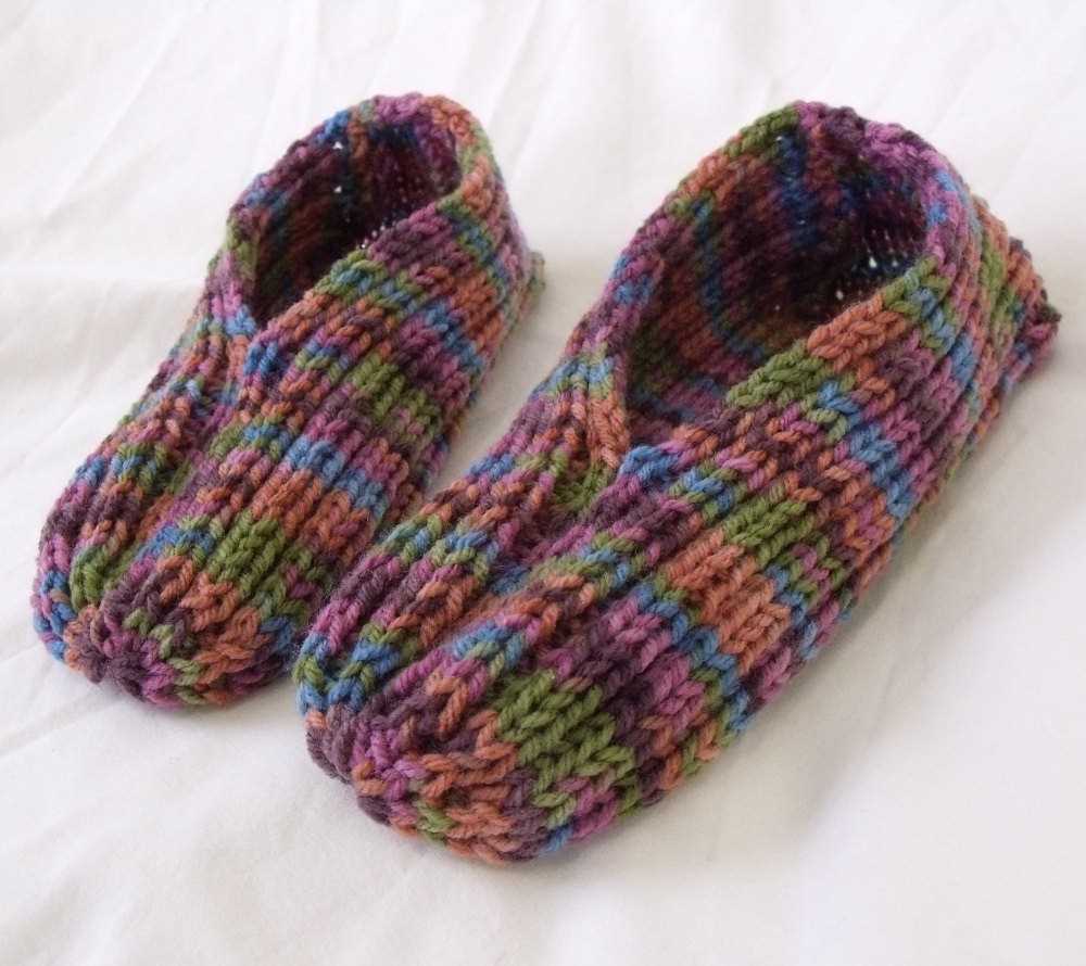 Hand knitted slippers free patterns