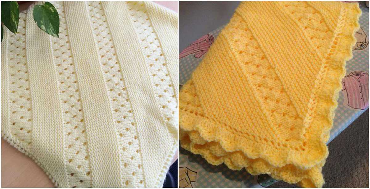 Easy heirloom knit blanket pattern