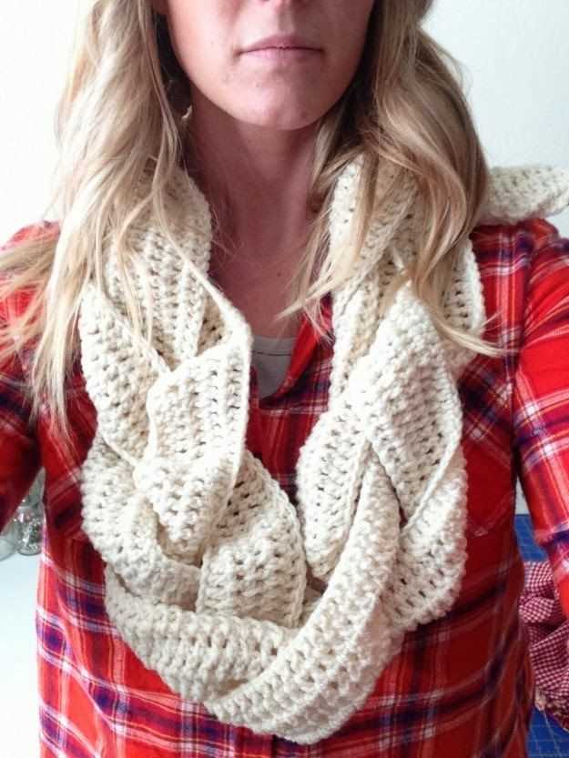 Free eternity scarf knitting pattern