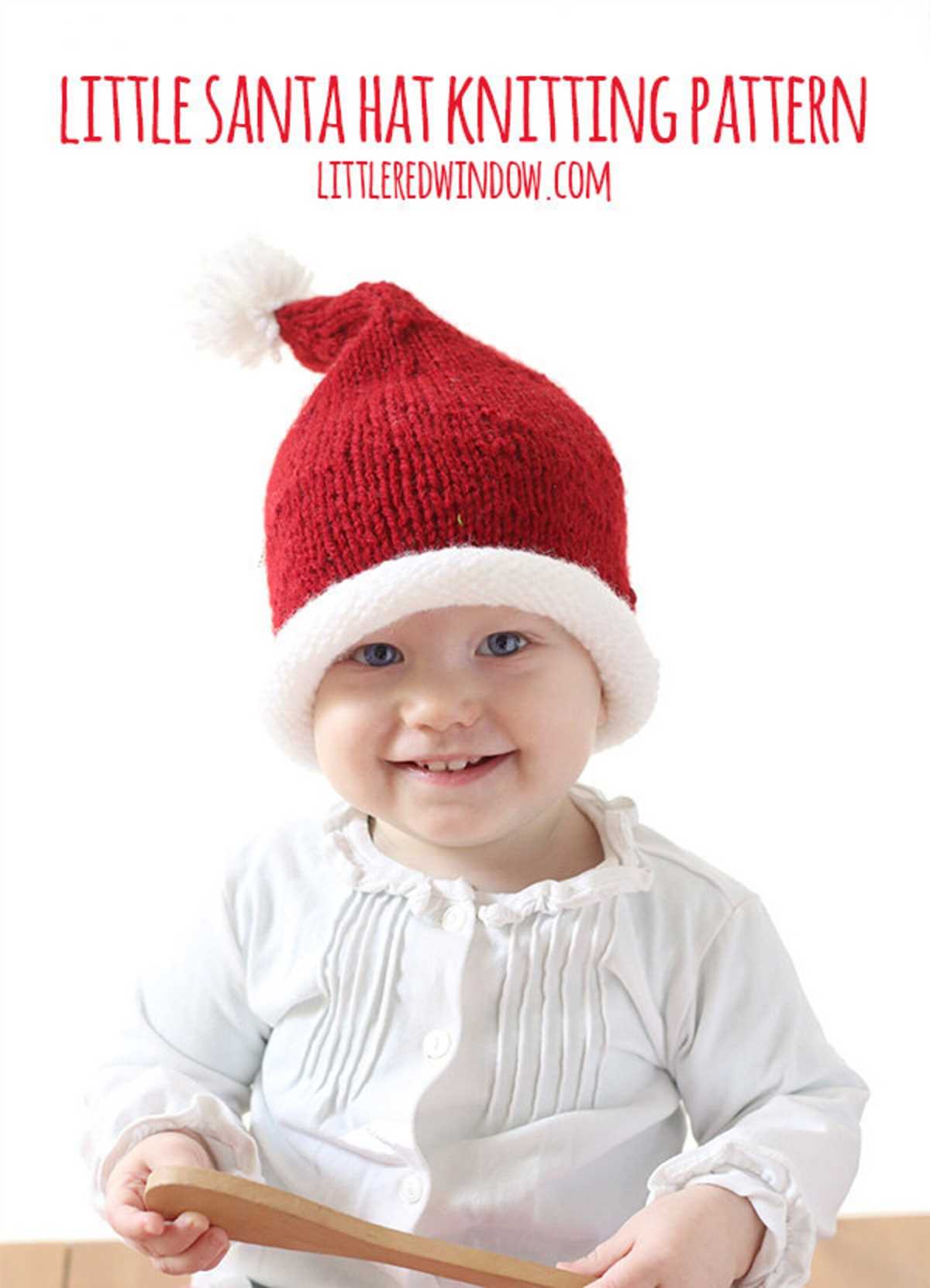 Santa hat pattern knit
