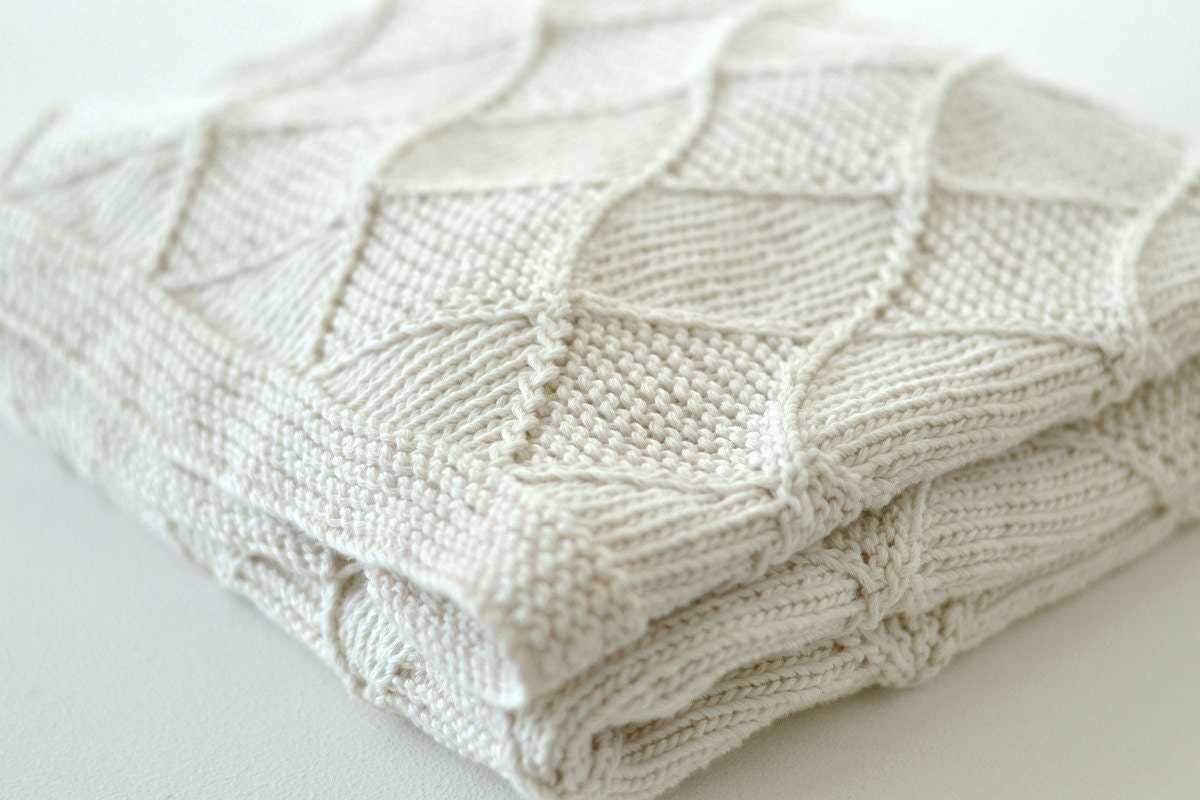 Diamond love blanket knitting pattern