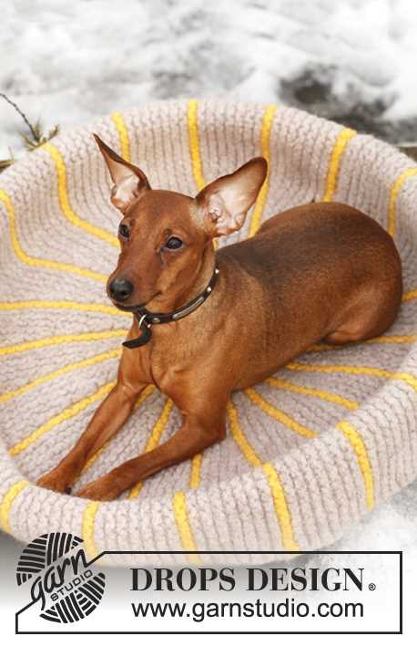 Knitted dog bed pattern