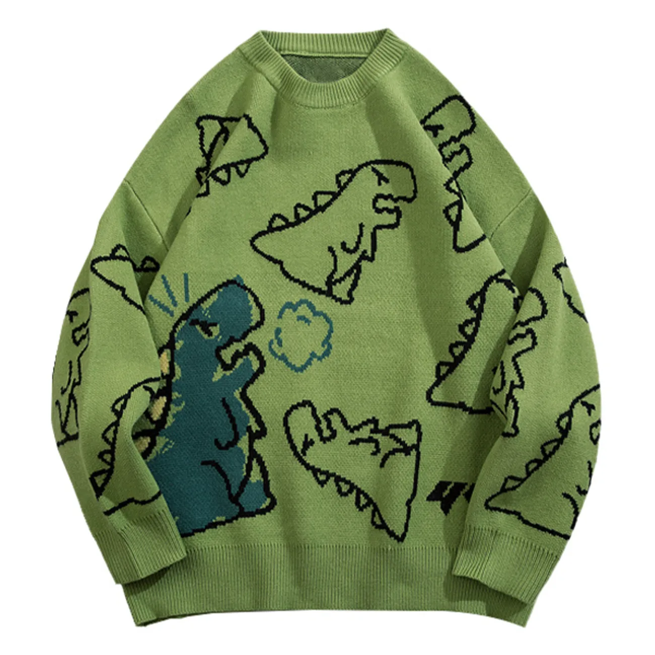 Dinosaur hoodie knitting pattern