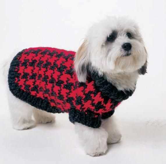 Knitted puppy sweater pattern