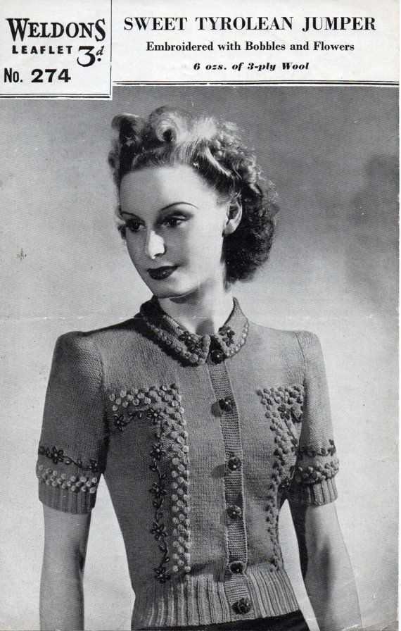 Vintage knitting patterns for ladies